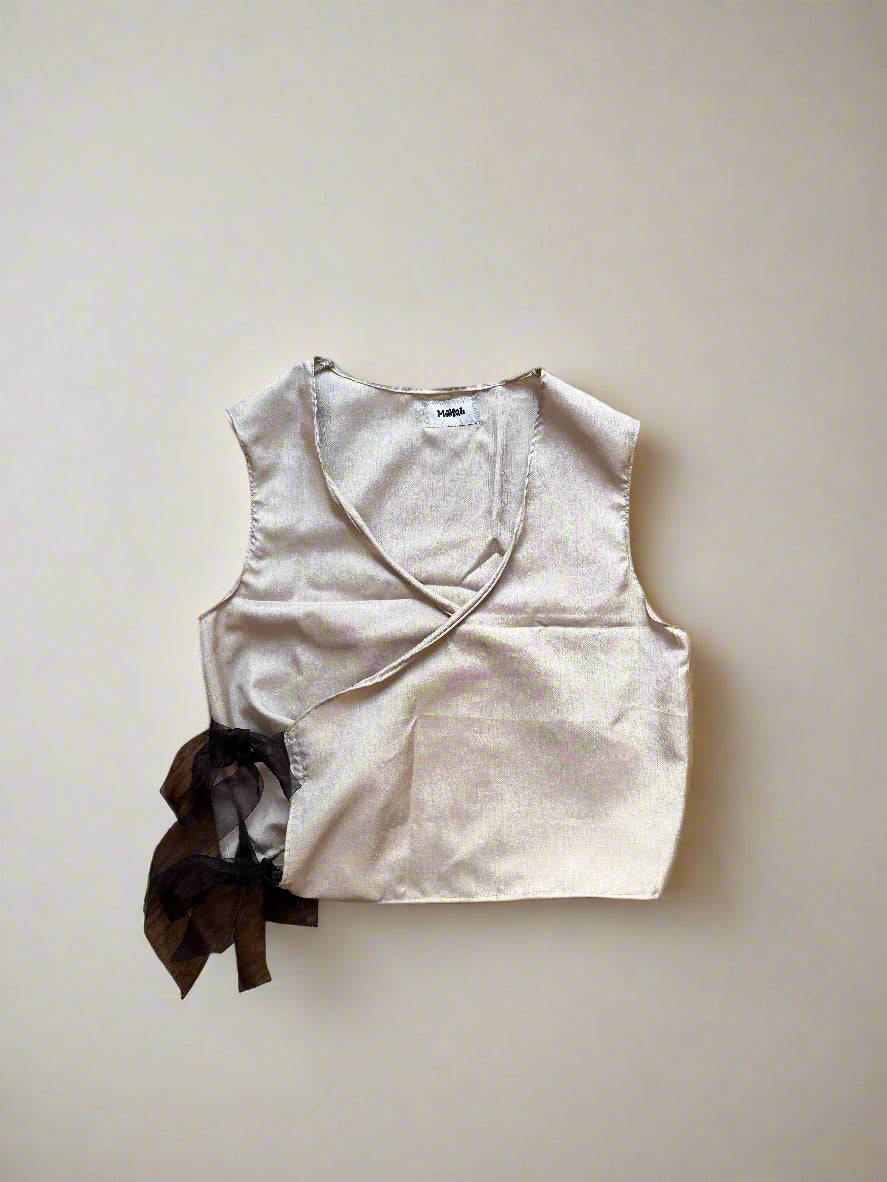 Silver/Sage Wrap Vest